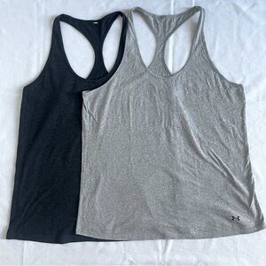 2 Under Armour Charged Halter Tanks